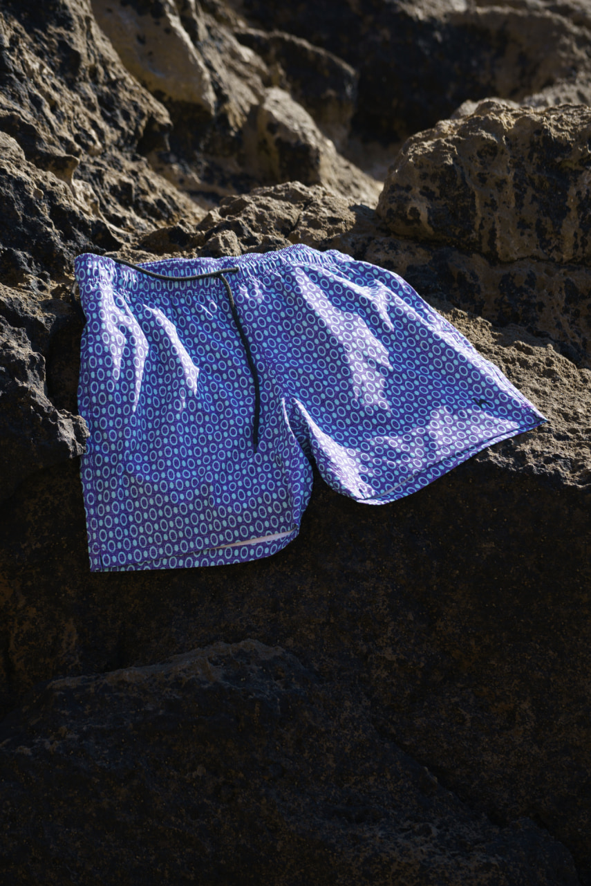 Futah - Short de Bain Classique Bleu Pulse (12)