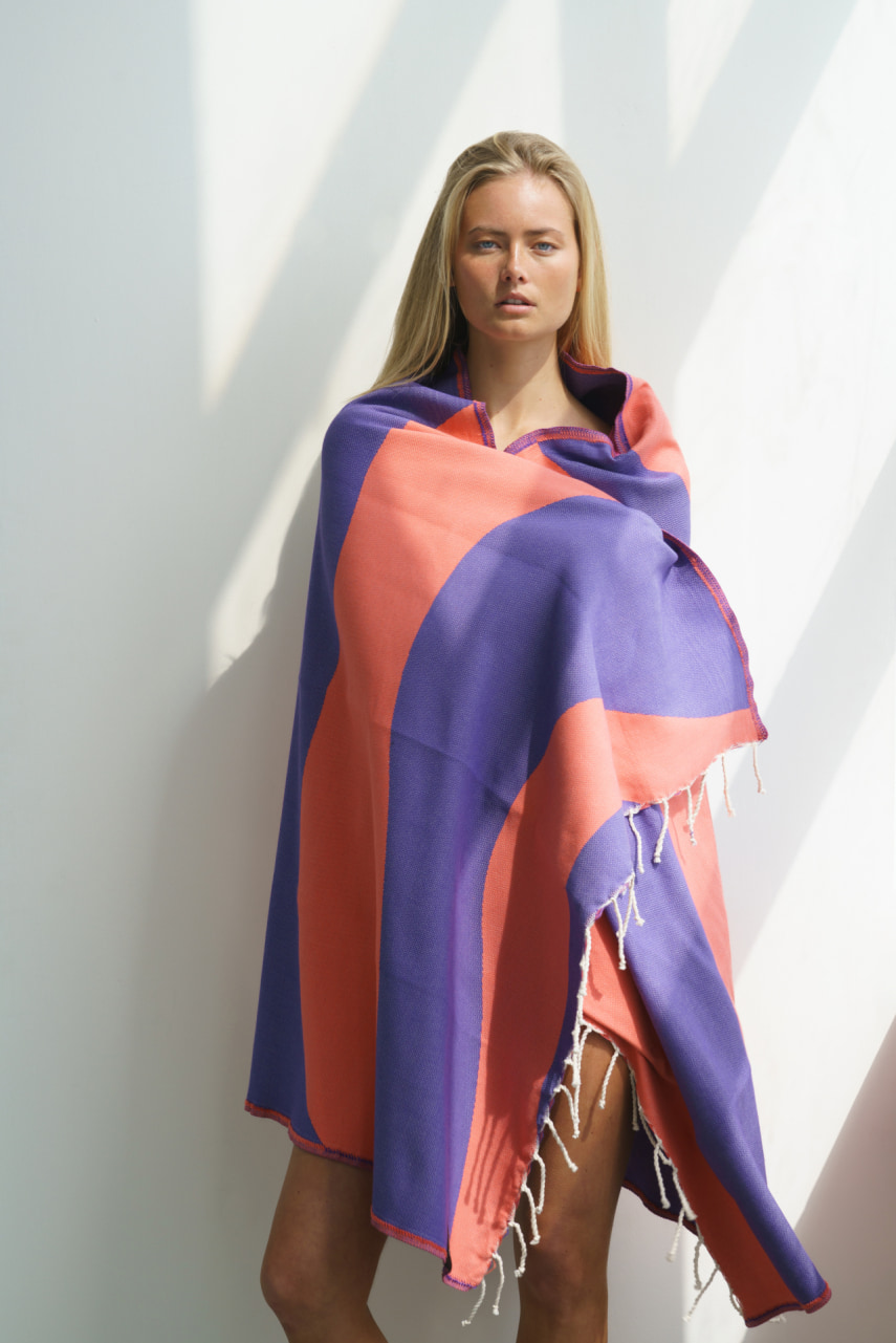 Futah - Aether Pourpre Serviette de Plage (5)