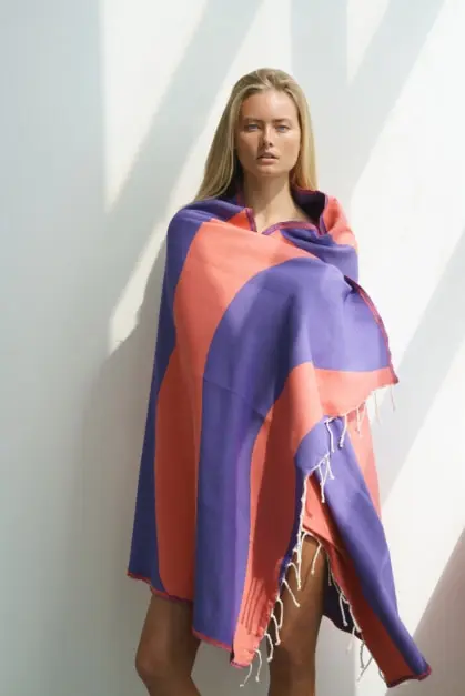 Aether Pourpre Serviette de Plage (2)