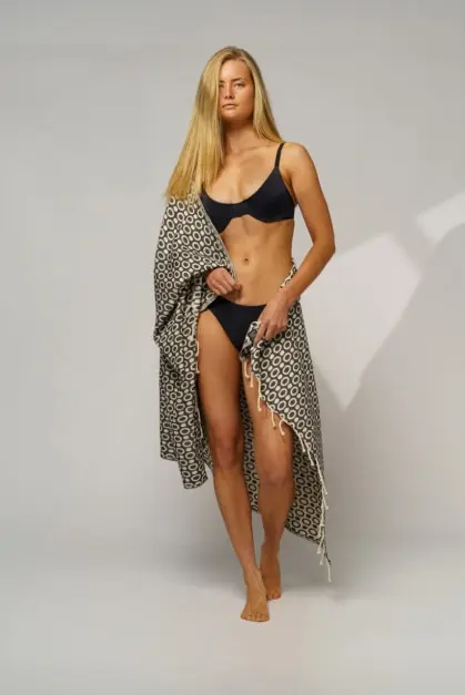 Pulse Noire Serviette de Plage (2)