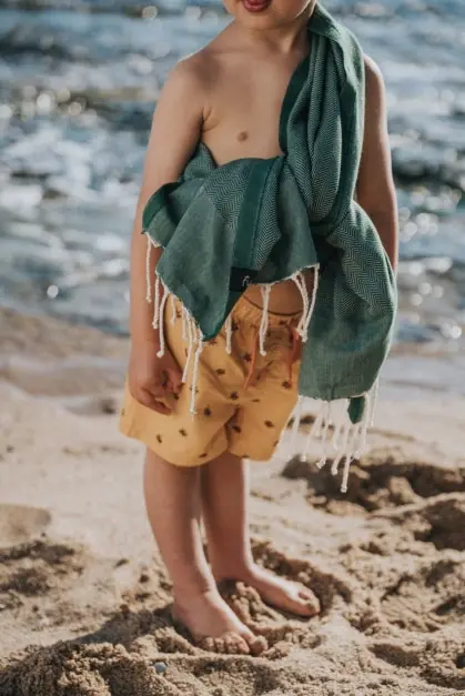 Ericeira Vert Serviette Enfant (2)