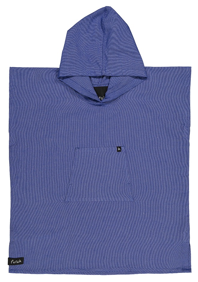 Futah - Ericeira Bleu Poncho Enfant (1)