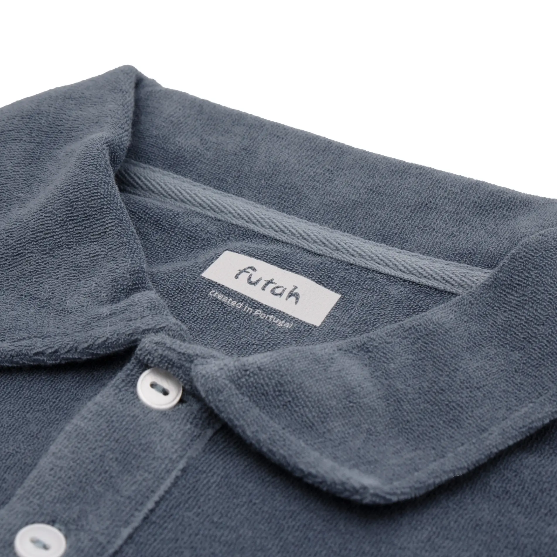 Futah - Polo Terry Gris Minéral (3)