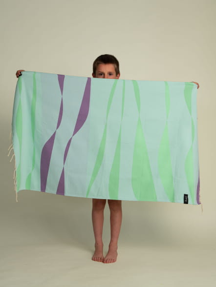 Sea Storm Bleue Clair Serviette Enfant