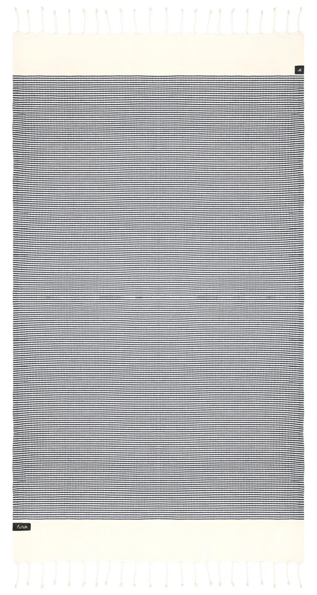 Futah - Nazaré Noire Serviette de plage (1)