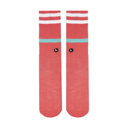 Chaussettes Rayures Corail (2)
