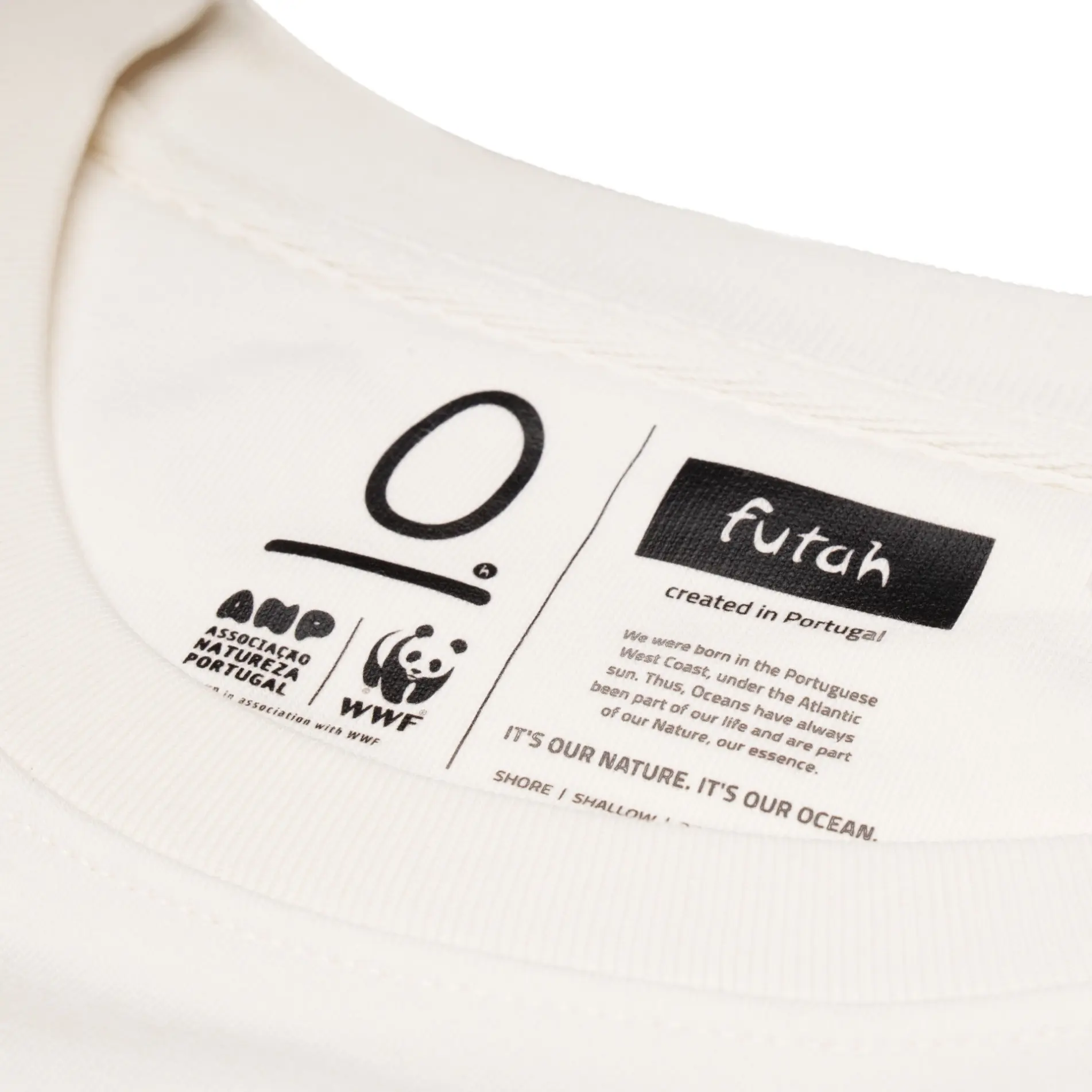 Futah - White Organic Cotton Sweatshirt - Lisboa (3)