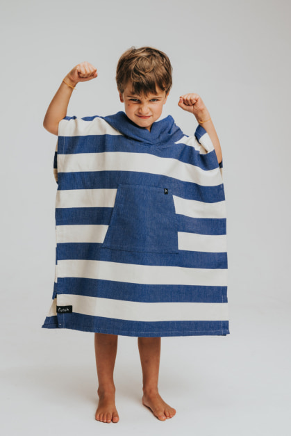Bedu Bleu Poncho Enfant (2)