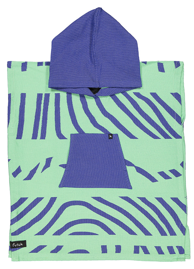 Futah - Dierma Turquoise Poncho Enfant (1)