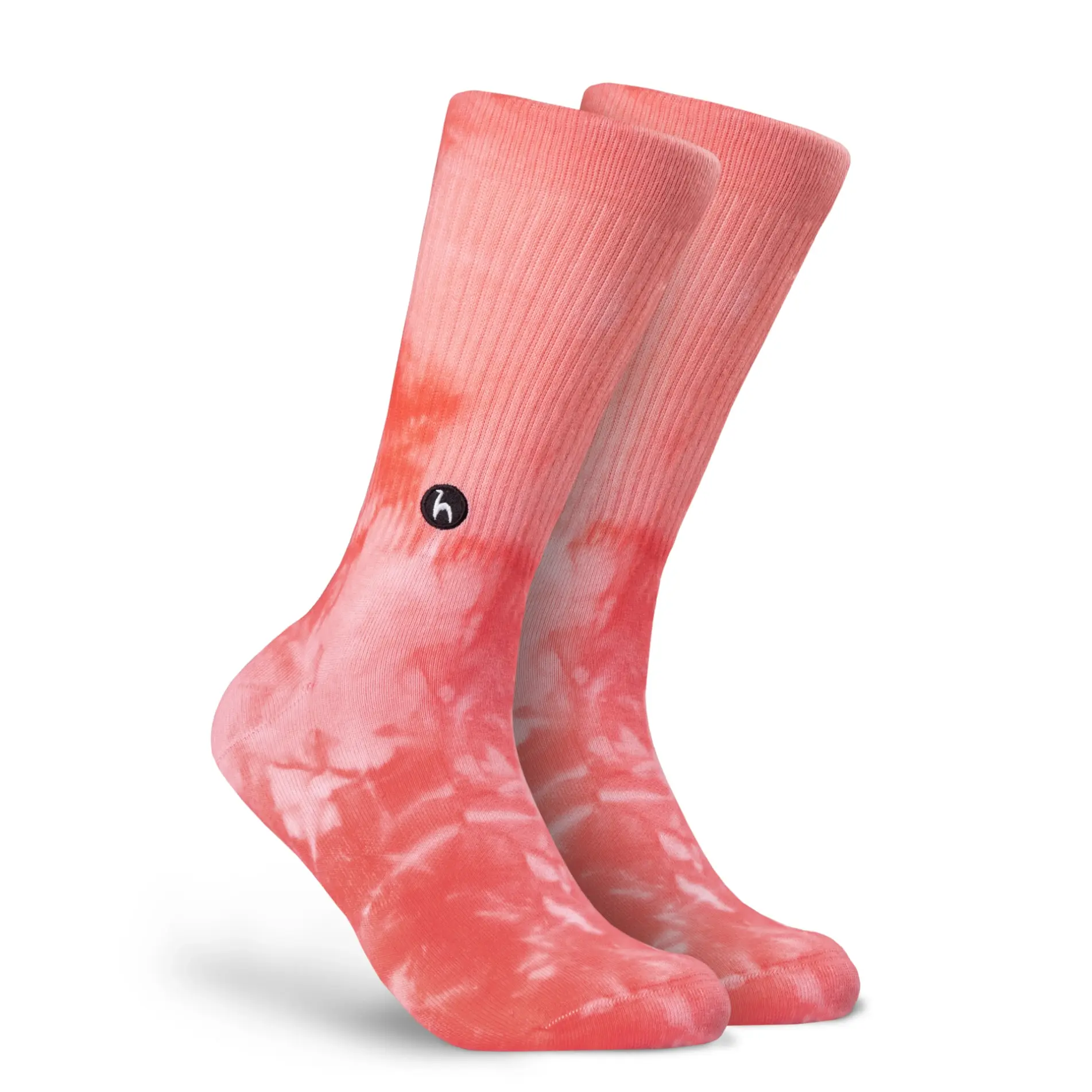 Futah - Chaussettes Tie Dye Corail (1)
