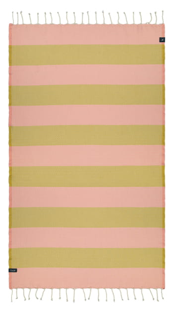 Bedu Corail & Mostard Serviette de plage