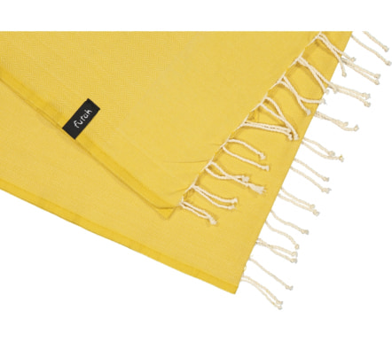 Ericeira Jaune Moutarde Serviette de plage (2)