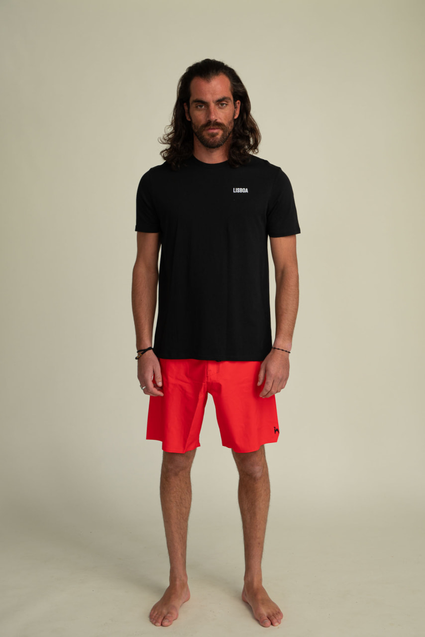 Futah - T-shirt Noir Coton Biologique - Lisboa (1)