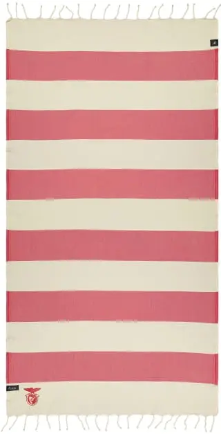 Sport Lisboa e Benfica Serviette Rayures de plage - officielle