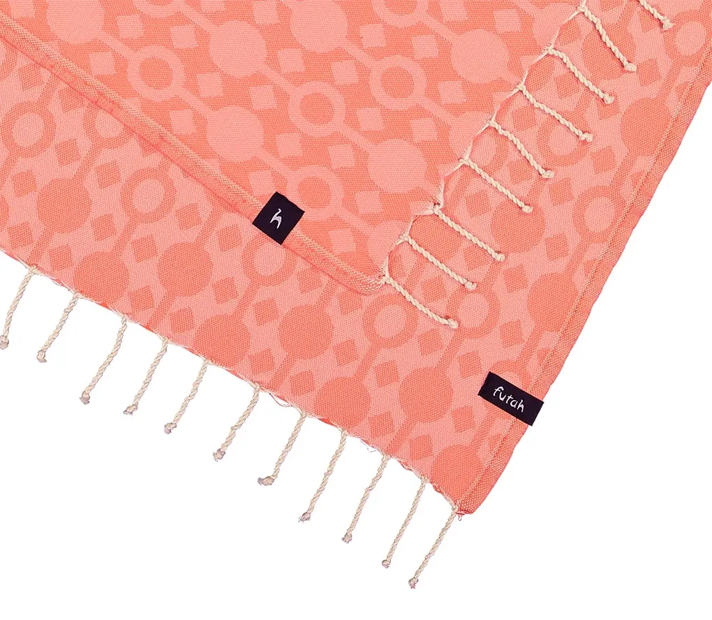 Futah - Amazónica Corail Serviette de plage (3)