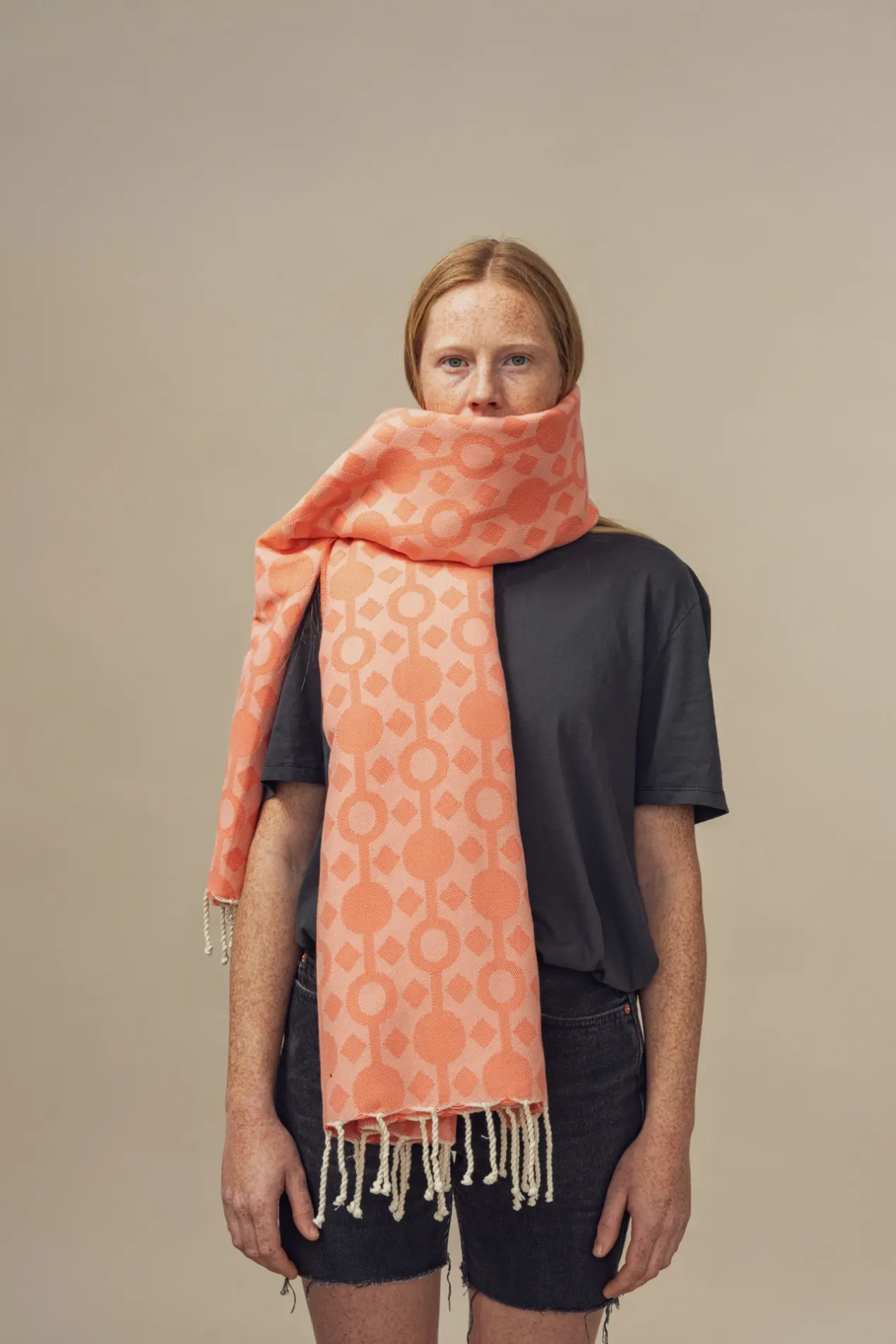 Futah - Amazónica Corail Serviette de plage (4)