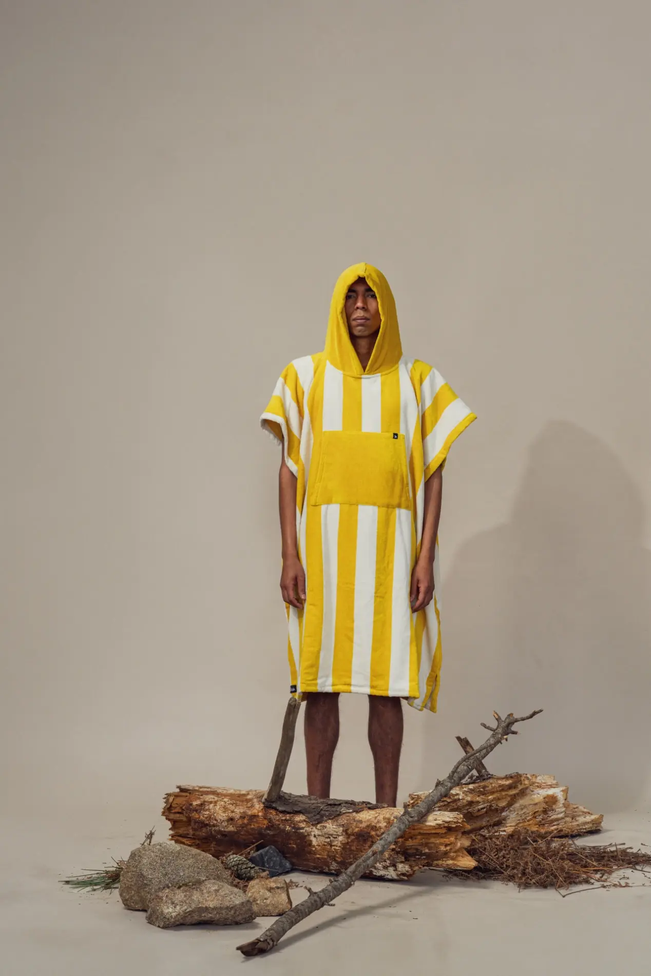 Futah - Bedu Jaune Poncho Épongé  (2)