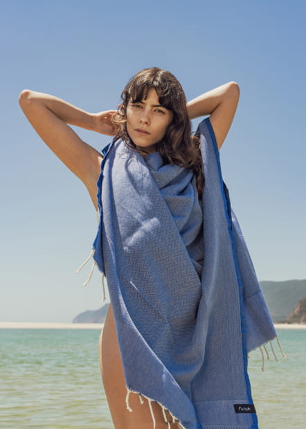 Ericeira Marine Blue Beach Towel