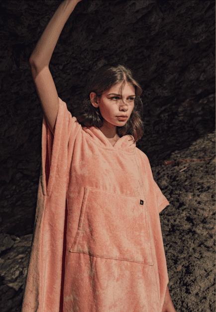 Ericeira Corail Poncho Épongé 