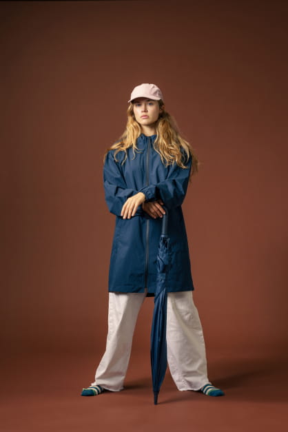 Parka Imperméable Bleue