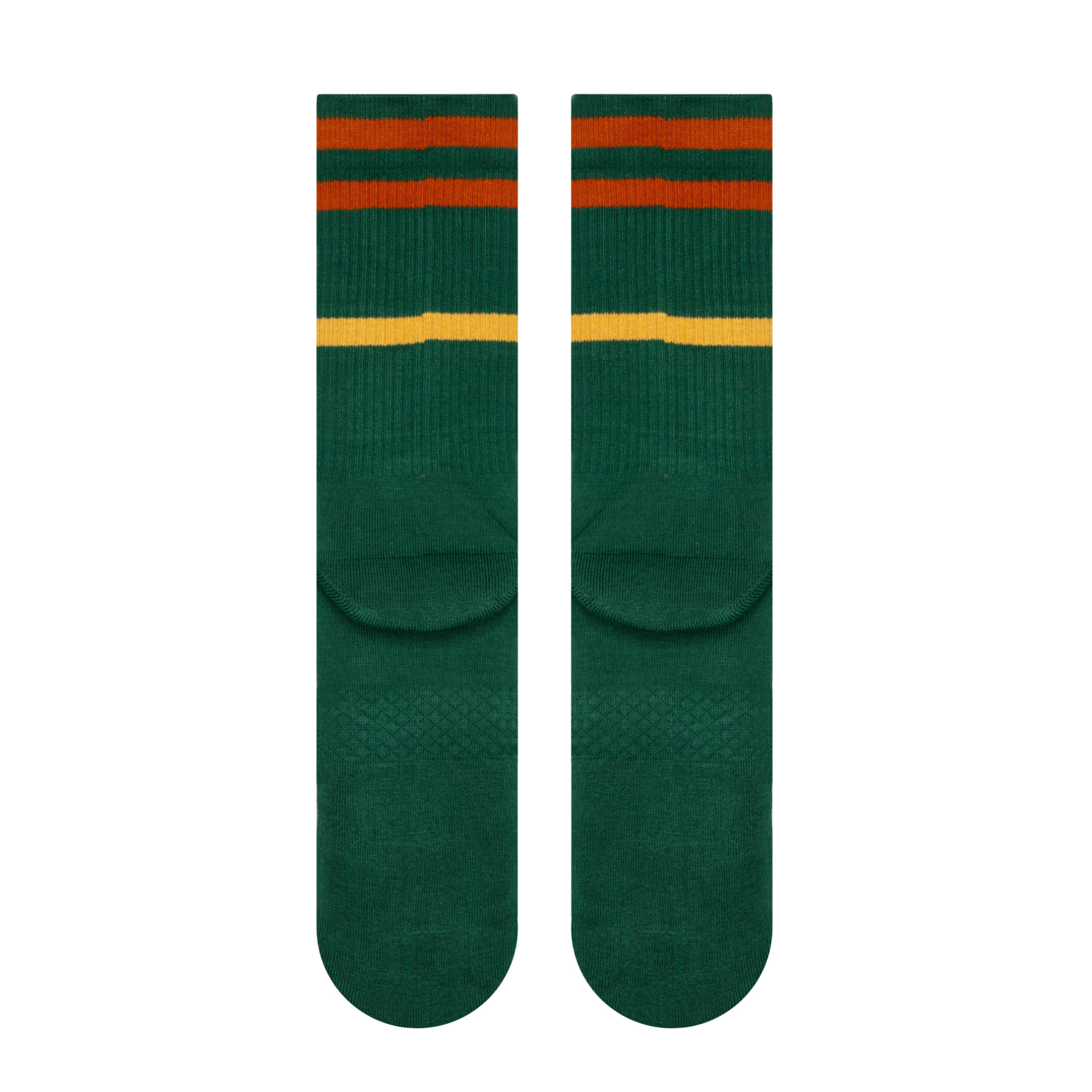 Futah - Chaussettes Rayures Vert Argile (3)