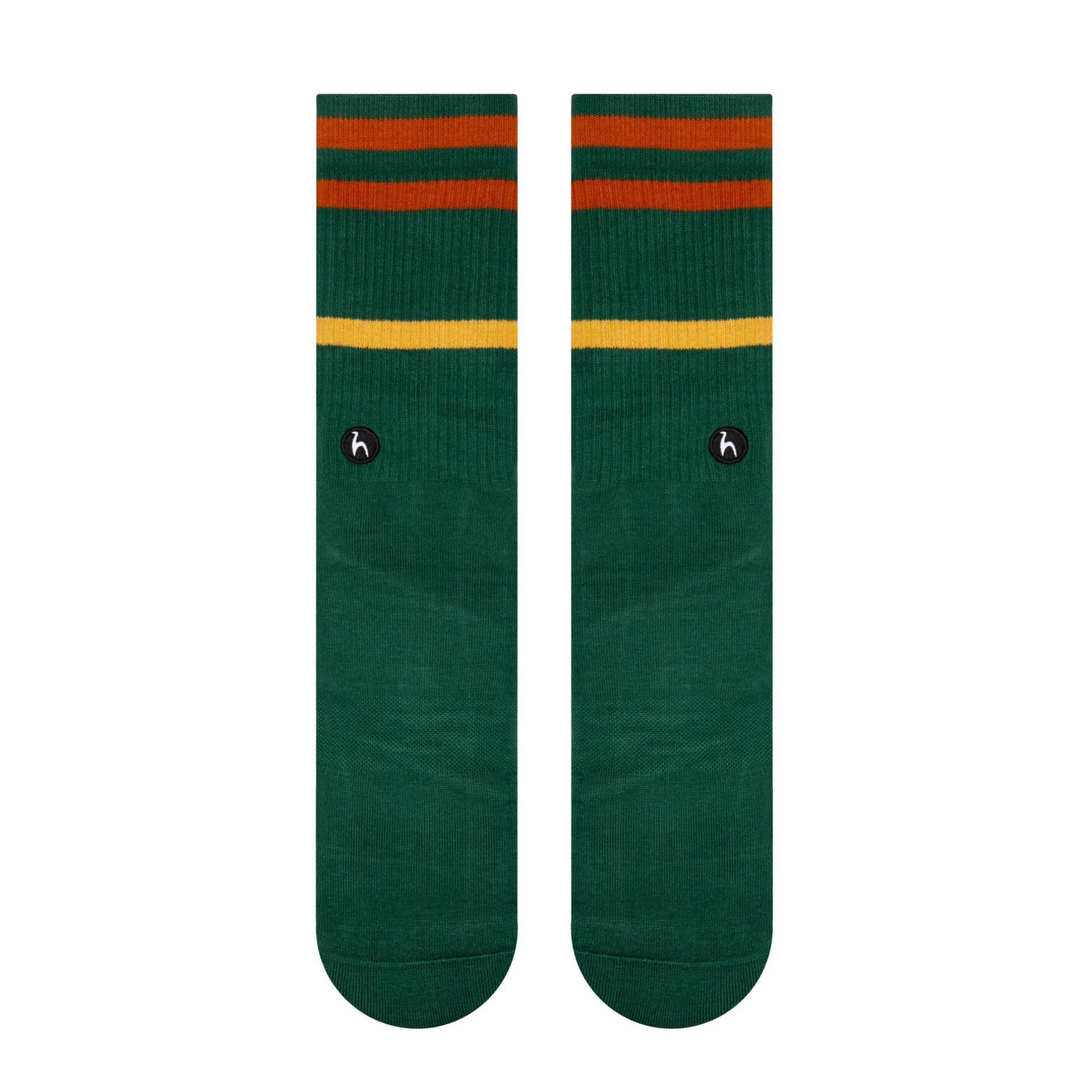 Futah - Chaussettes Rayures Vert Argile (2)
