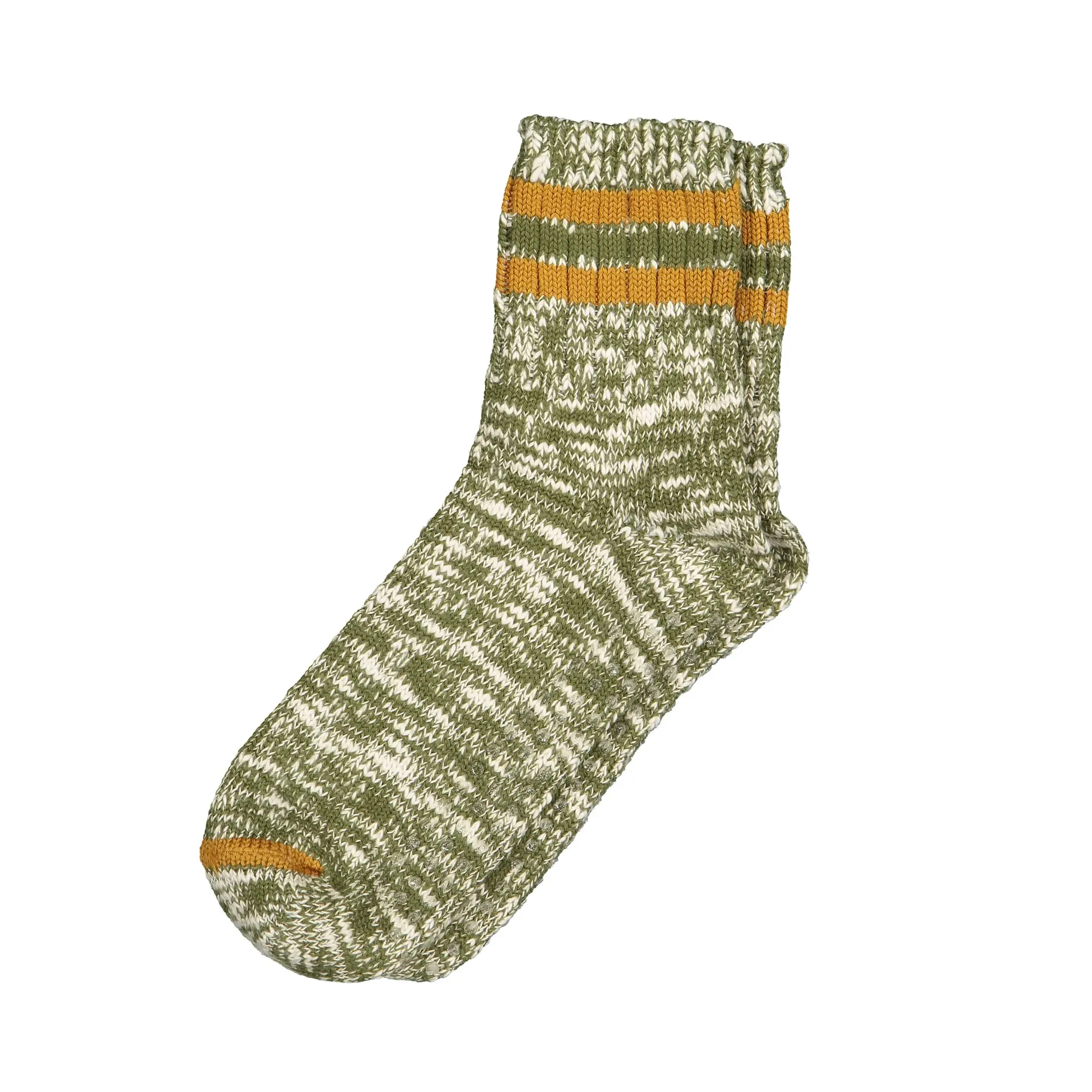Futah - Chaussettes en coton flammé Vert (1)