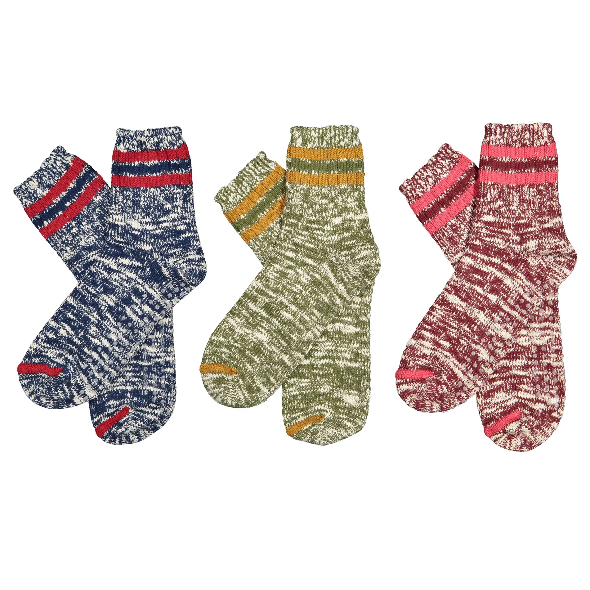 Futah - 3-Pack Chaussettes en coton flammé (2)