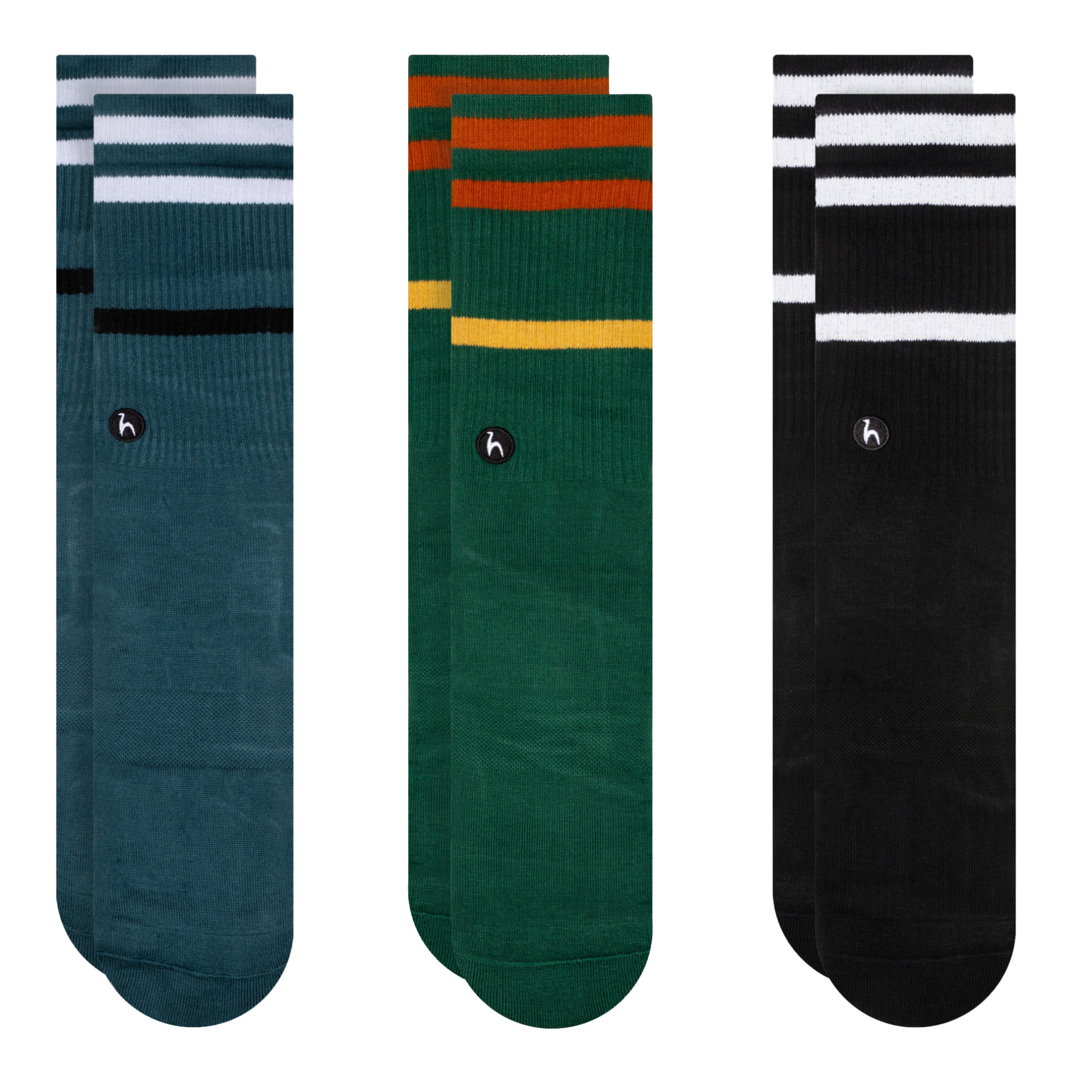 Futah - 3-Pack Chaussettes Rayures F (1)