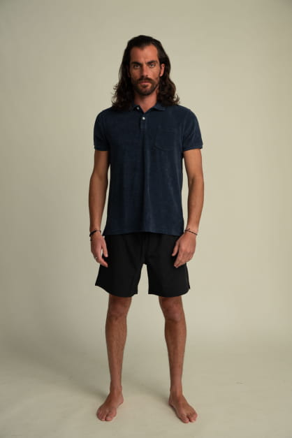 Polo Terry Bleu