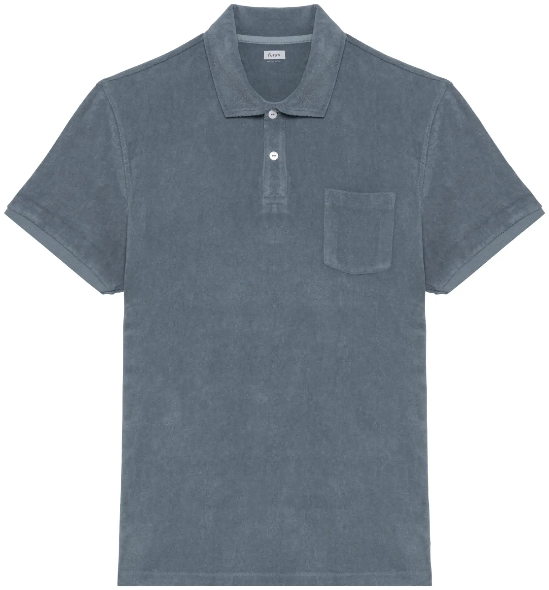 Futah - Polo Terry Gris Minéral (1)