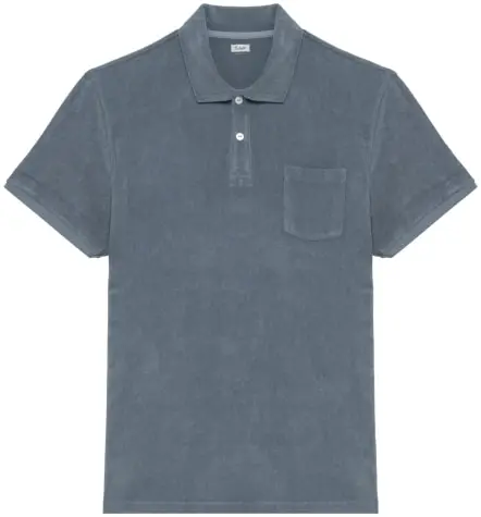 Polo Terry Gris Minéral (2)