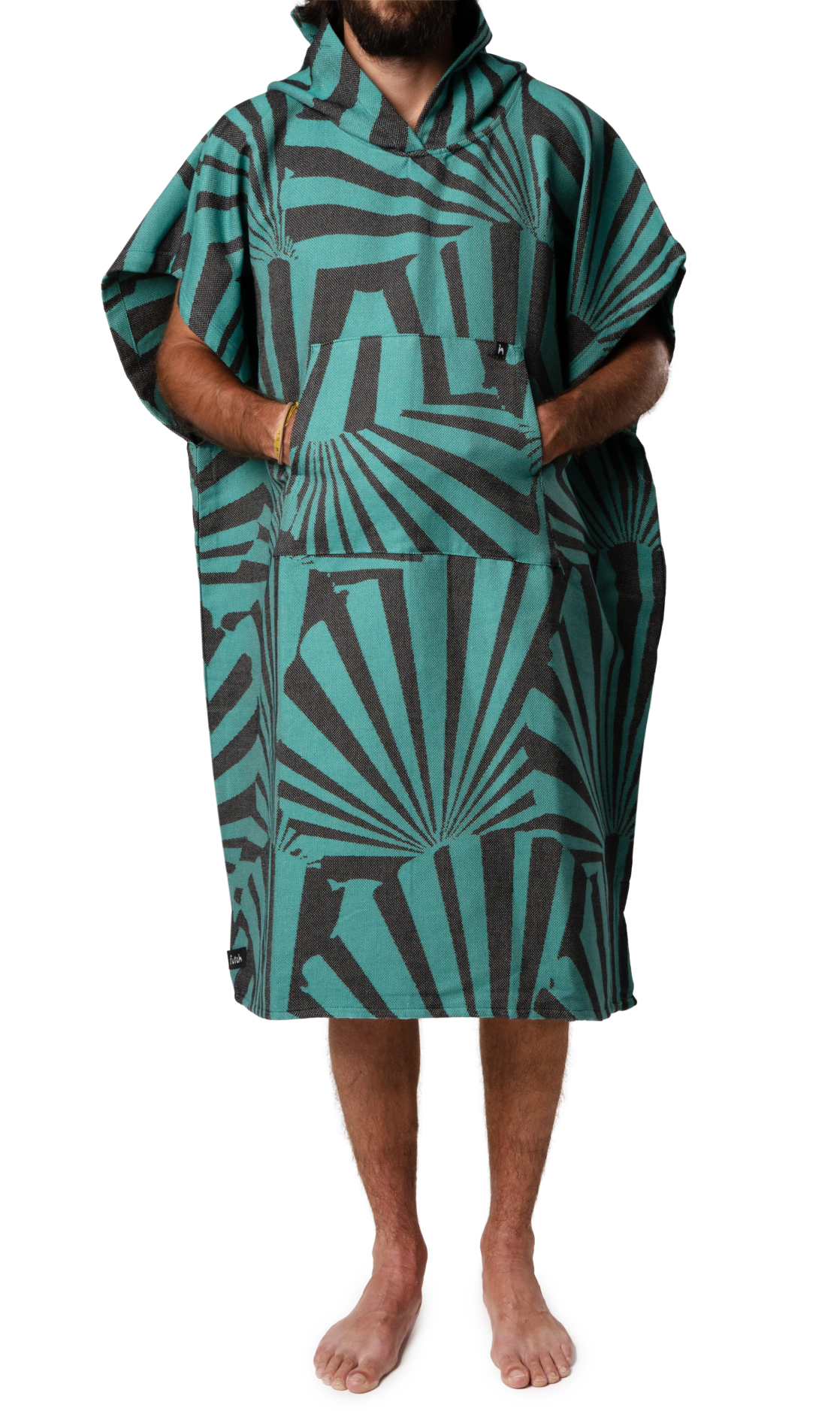 Futah - Poncho Taiga Green  (2)