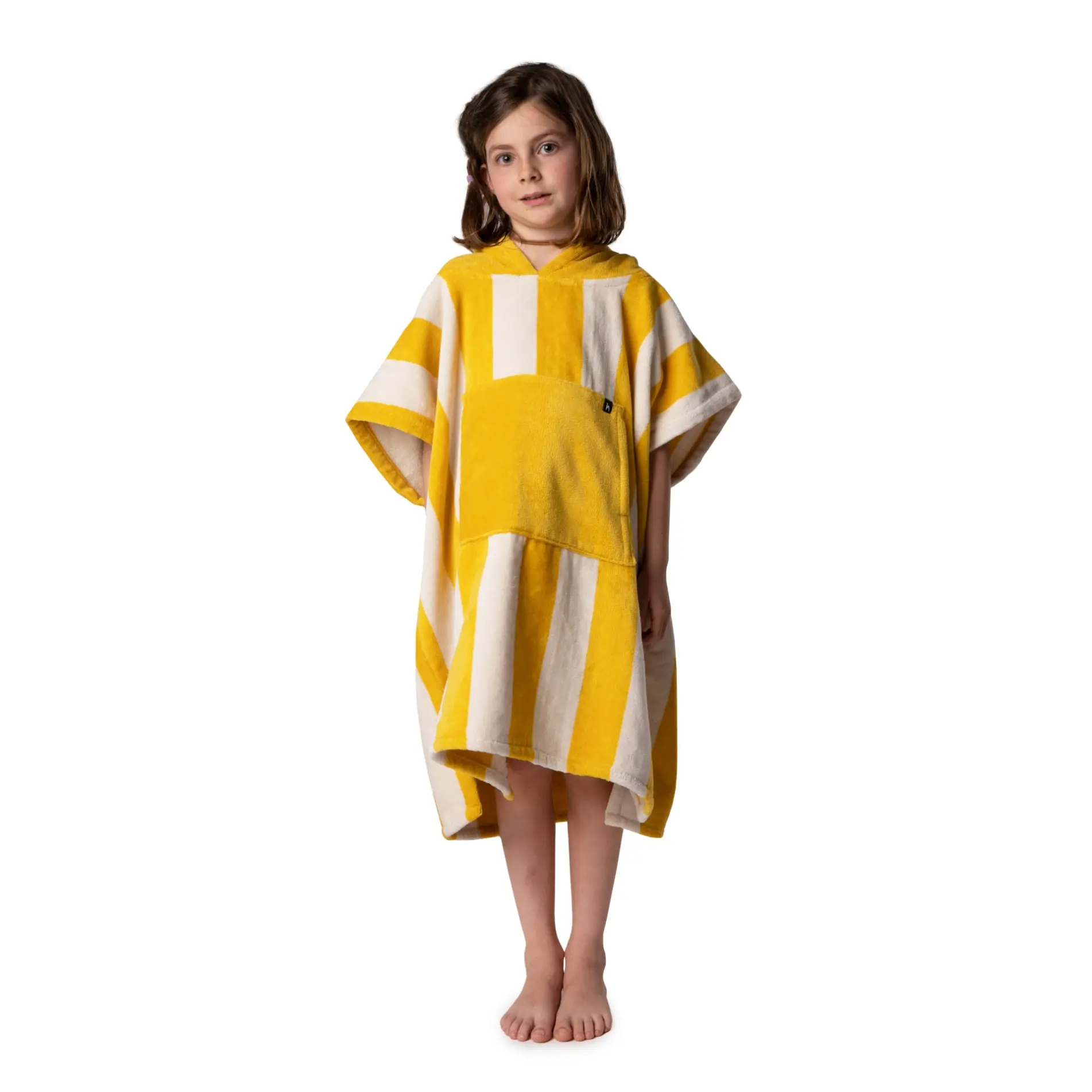 Futah - Bedu Mustard Terry Poncho Kids (2)