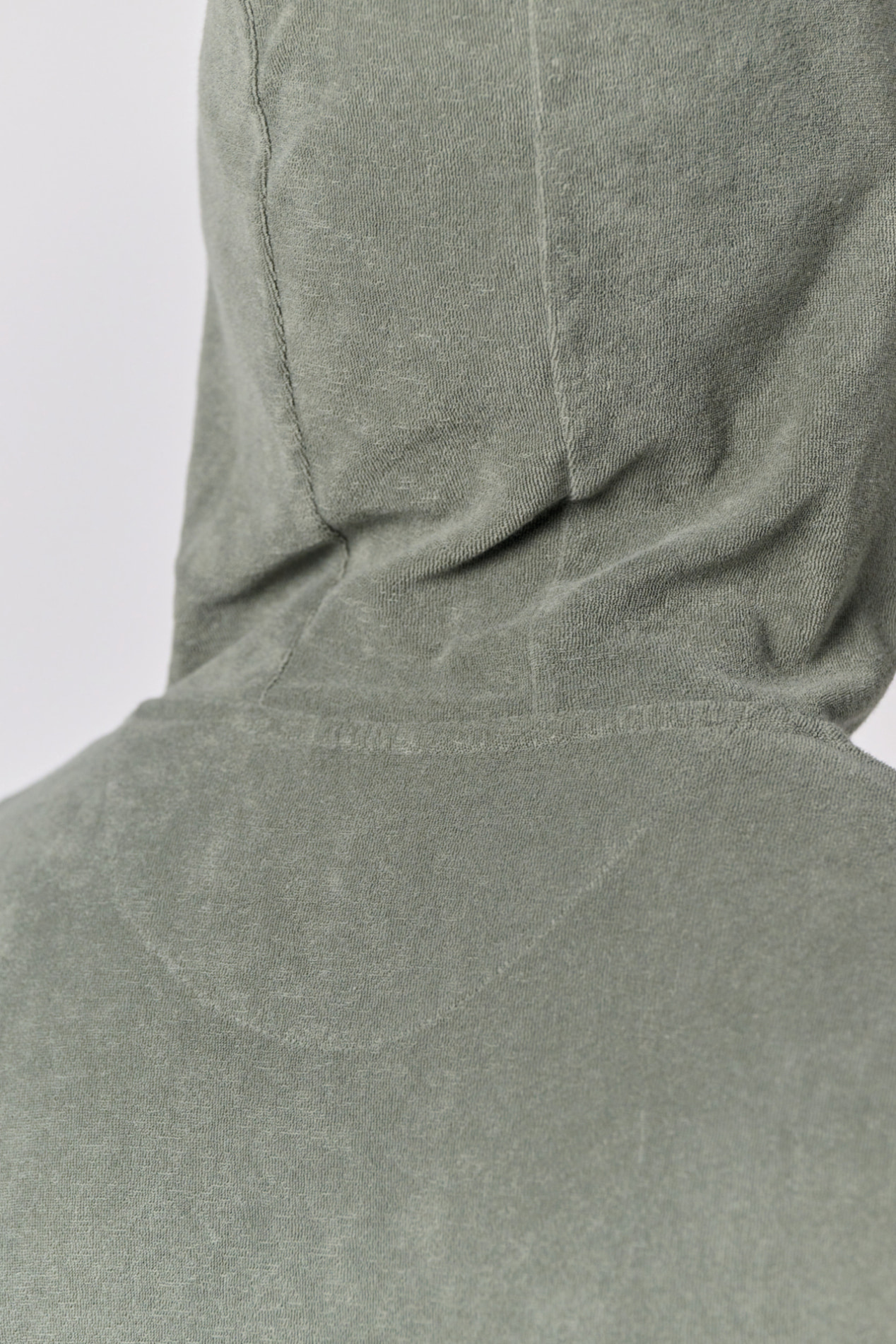 Futah - Sweat à capuche en éponge Kaki (3)