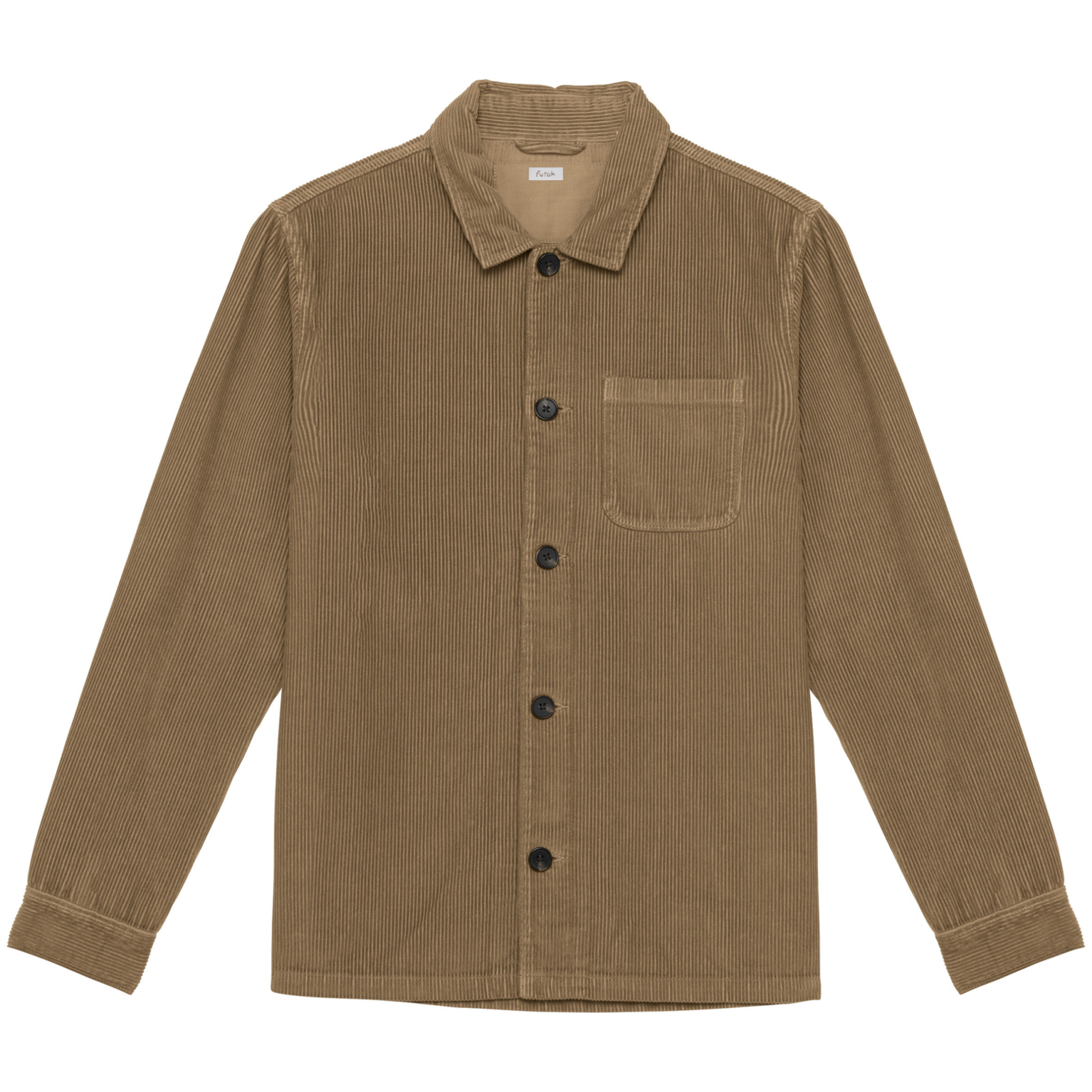 Futah - Veste en velours côtelé beige (1)