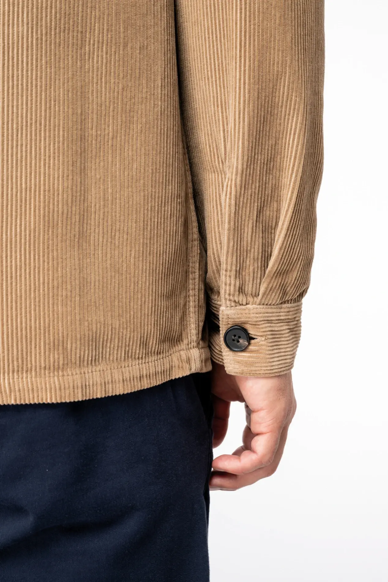 Futah - Veste en velours côtelé beige (6)