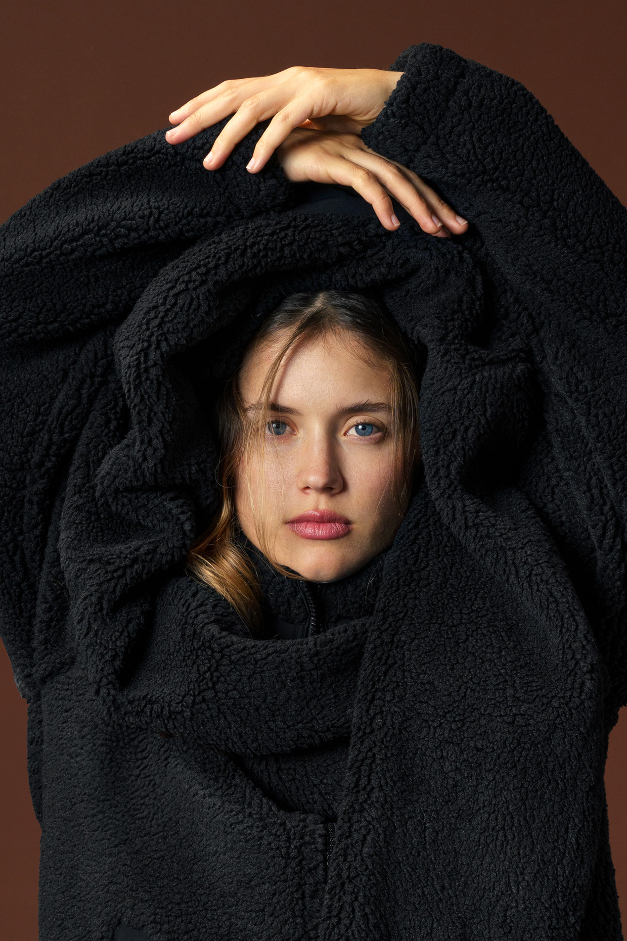 Futah - Veste Sherpa Noir (1)