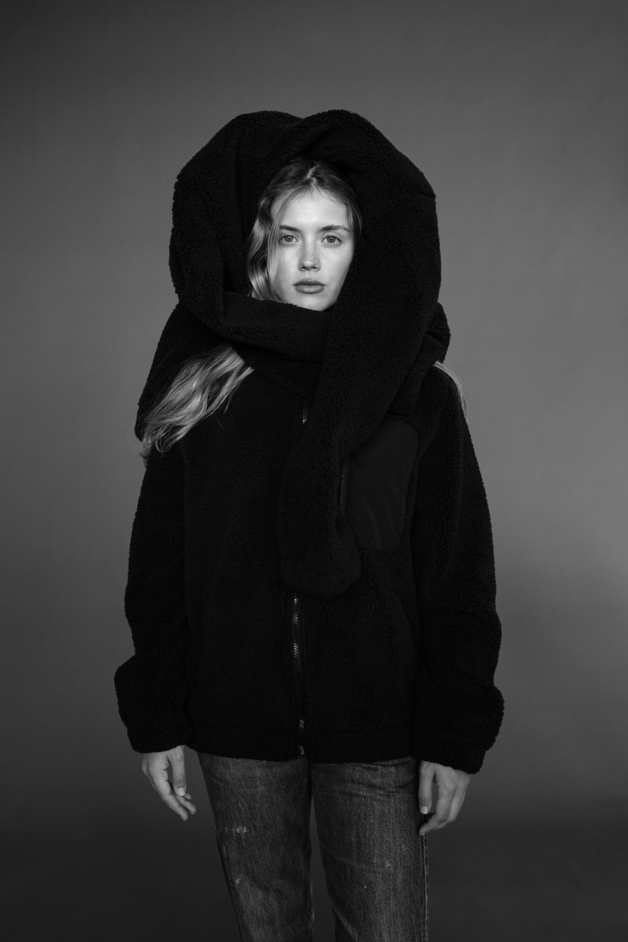 Futah - Veste Sherpa Noir (4)