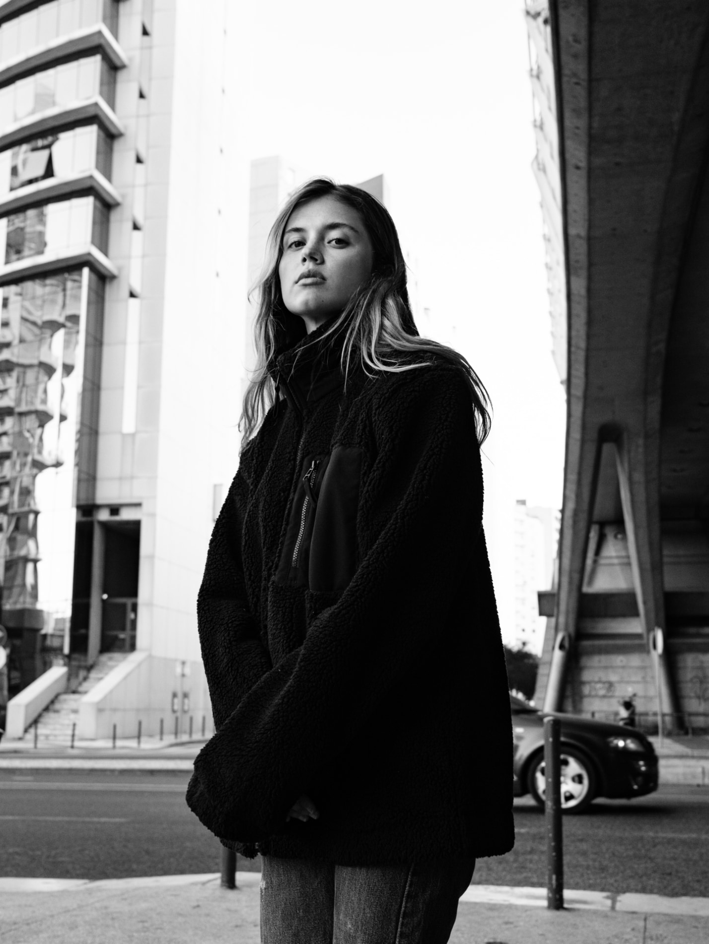 Futah - Veste Sherpa Noir (2)