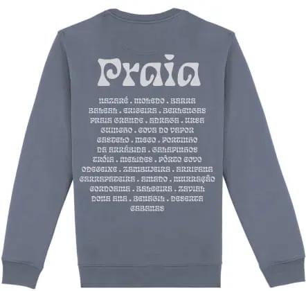 Sweatshirt Coton Biologique - Plage Gris