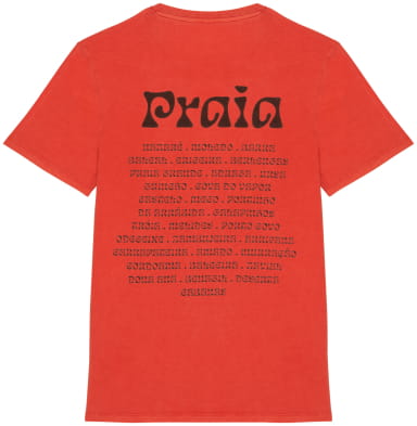 Futah T-shirt en coton biologique Paprika