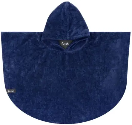 Bedu Bleu Navy Poncho Épongé Bébé