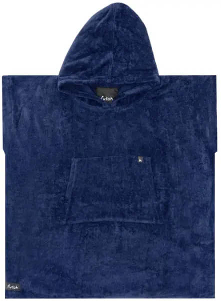 Ericeira Bleu Navy Poncho Épongé Enfant