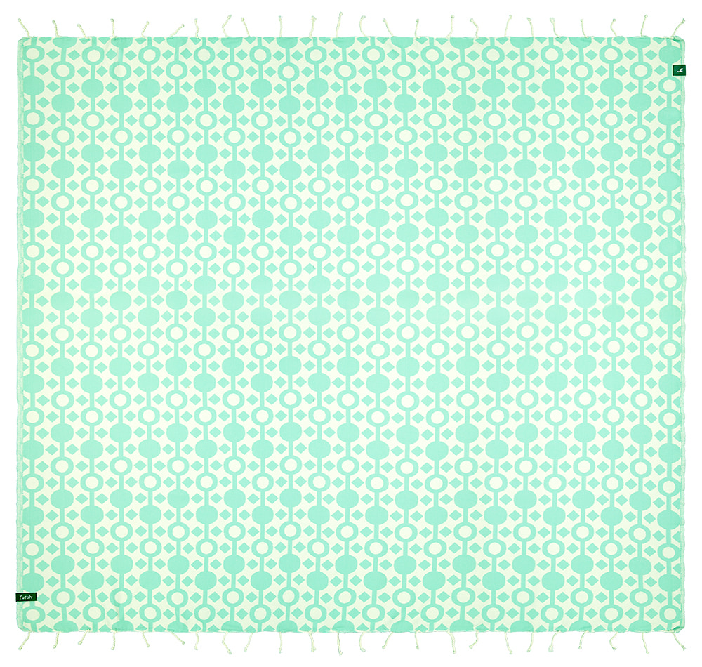 Futah - Amazónica Vert d'Eau Serviette Grande (2)