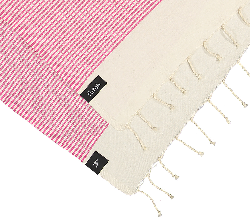Futah - Serviette de Plage Nazaré Rose (2)