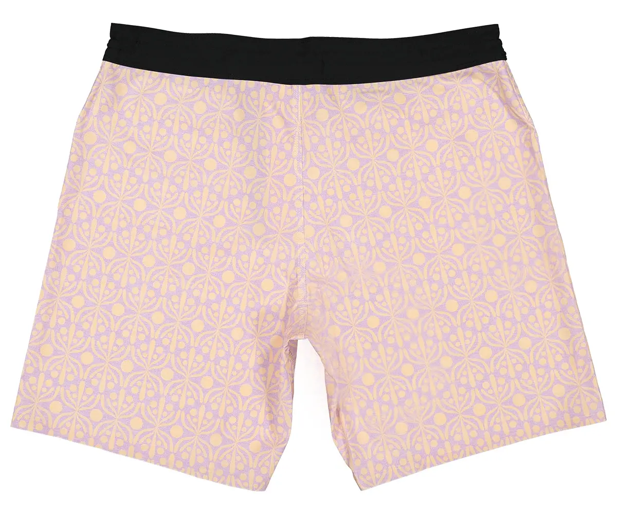 Futah - Short de Bain Moka & Violet Flora (5)