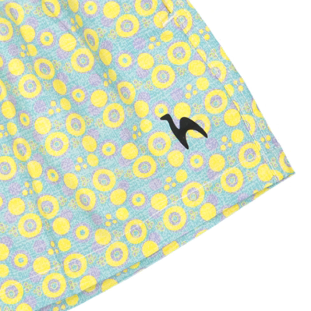 Futah - Short de Bain Enfant Jaune & Eau Vortex (5)