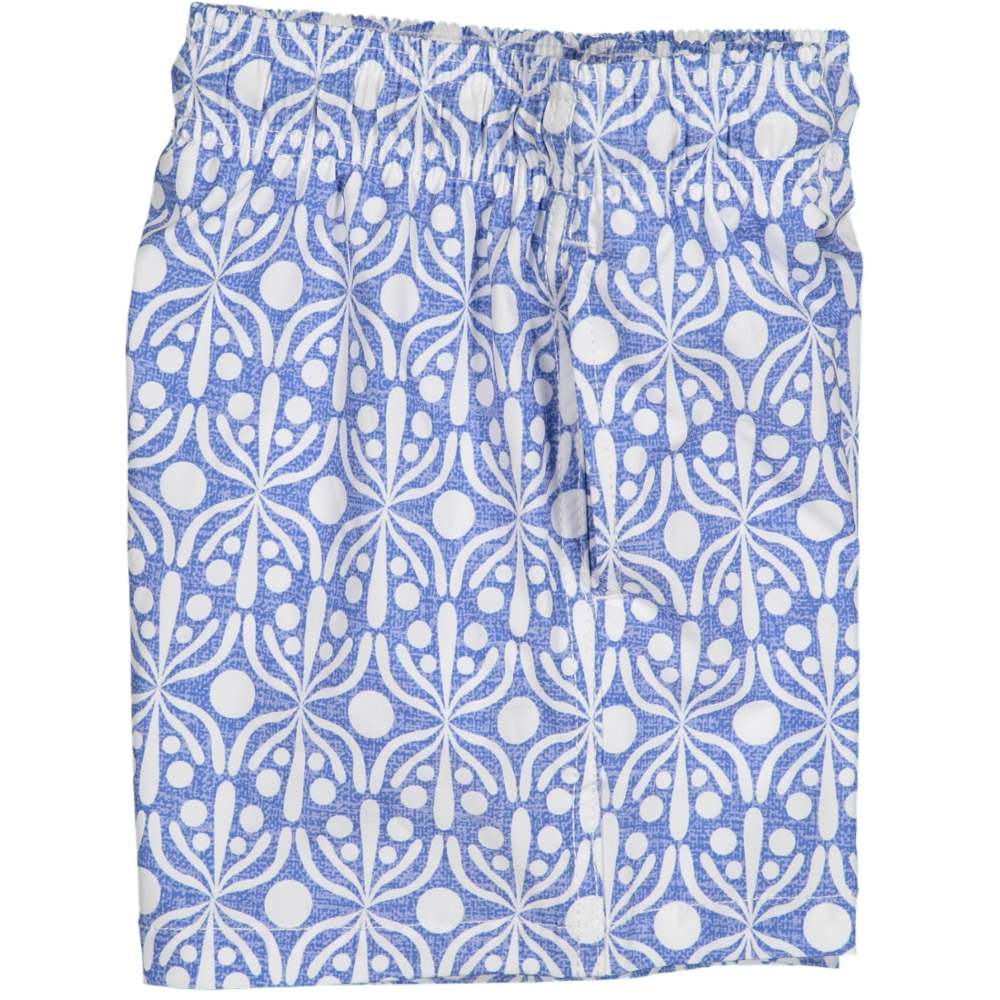 Futah - Short de Bain Enfant Bleu & Blanc Flora (5)
