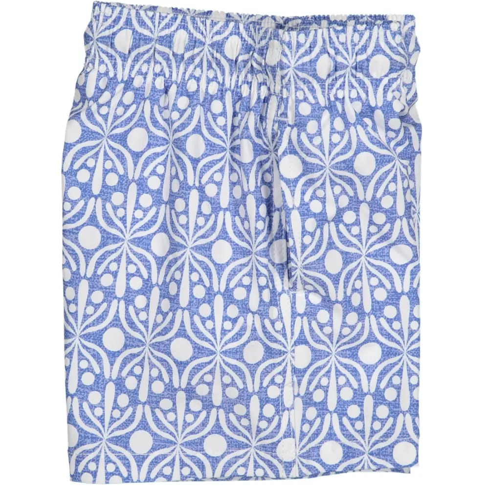 Futah - Flora Blue & White Kids Swimshorts (5)